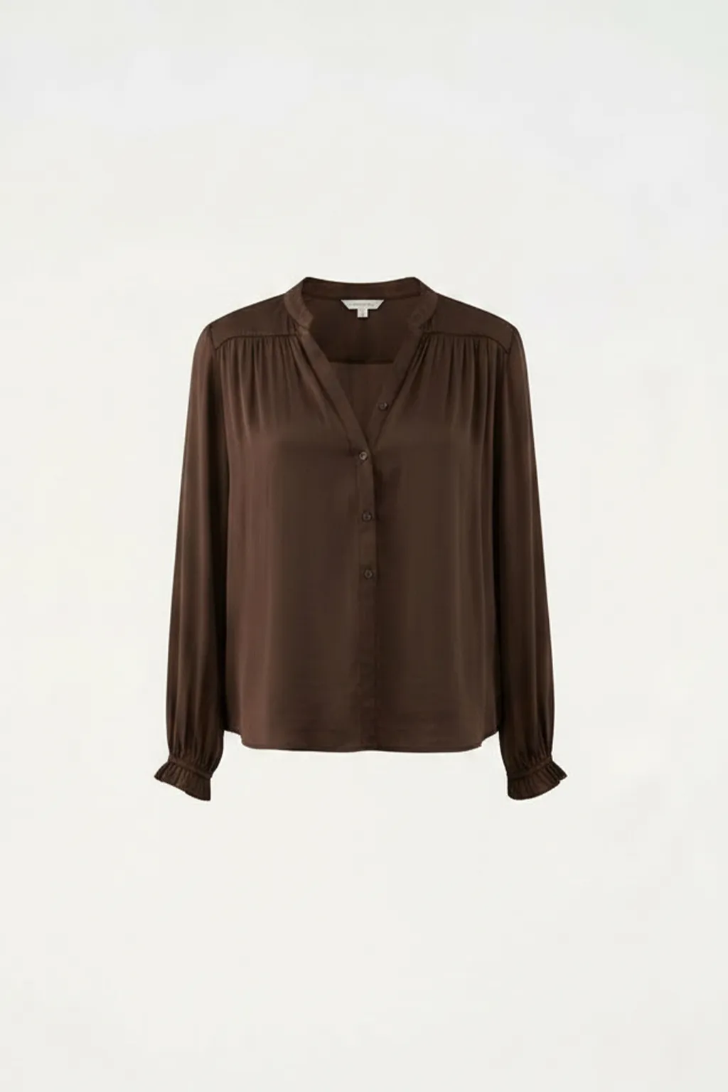 Satin Finish Button-Down Shirt