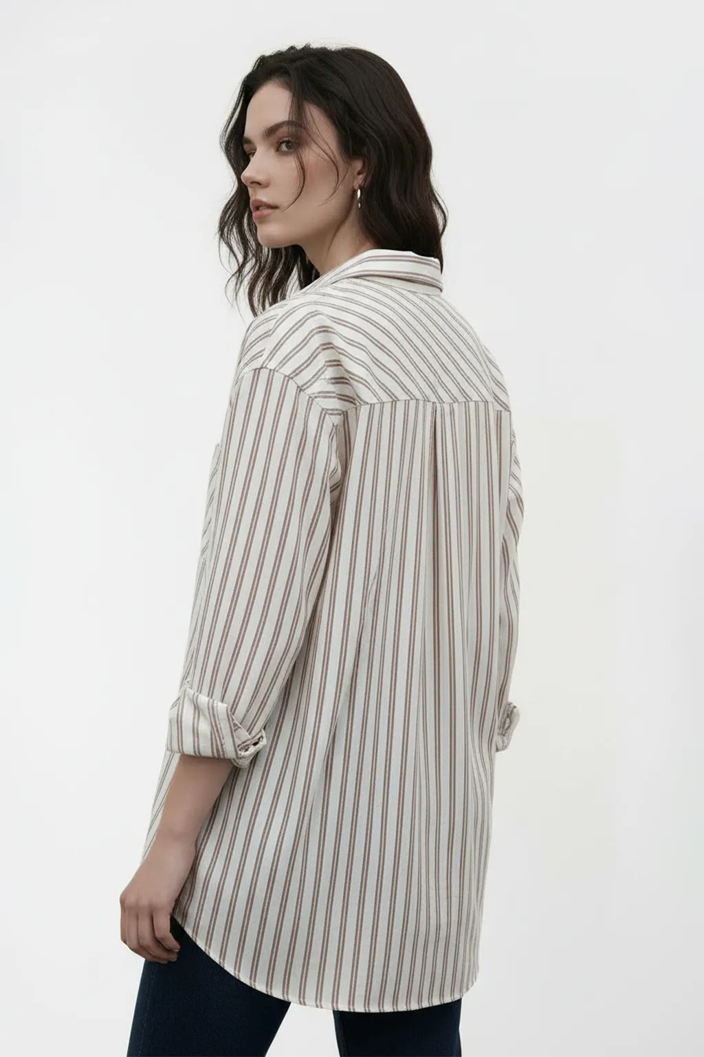 Striped Relaxed Fit Button-Down Shirt