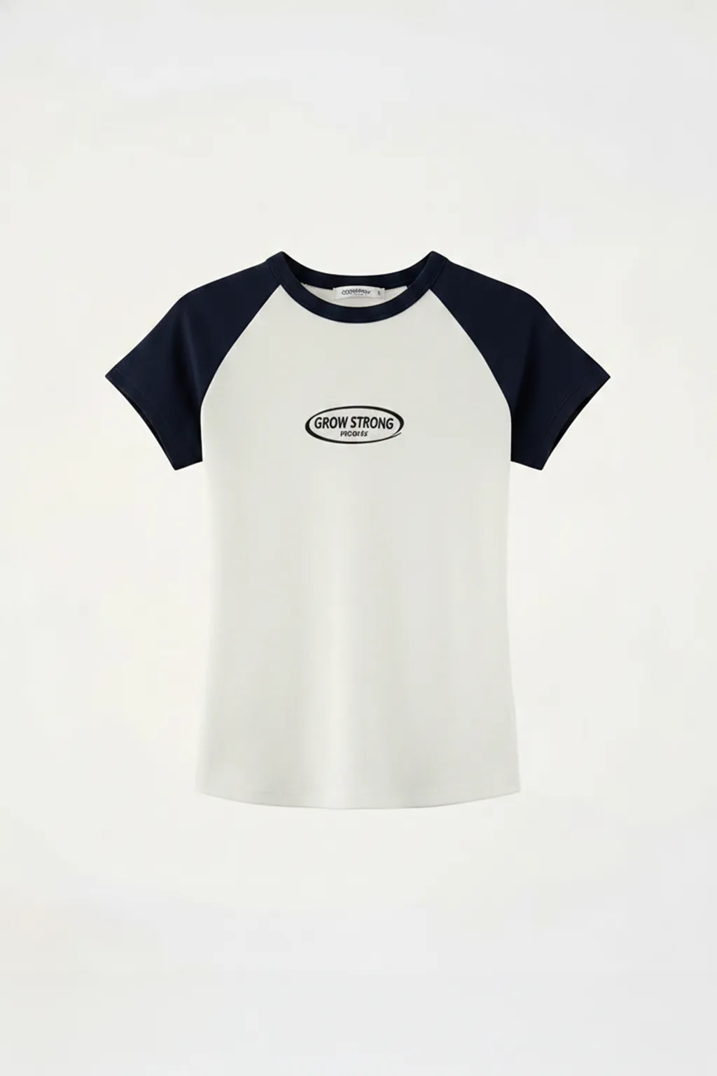 Raglan Sleeve Graphic Fitted Tee