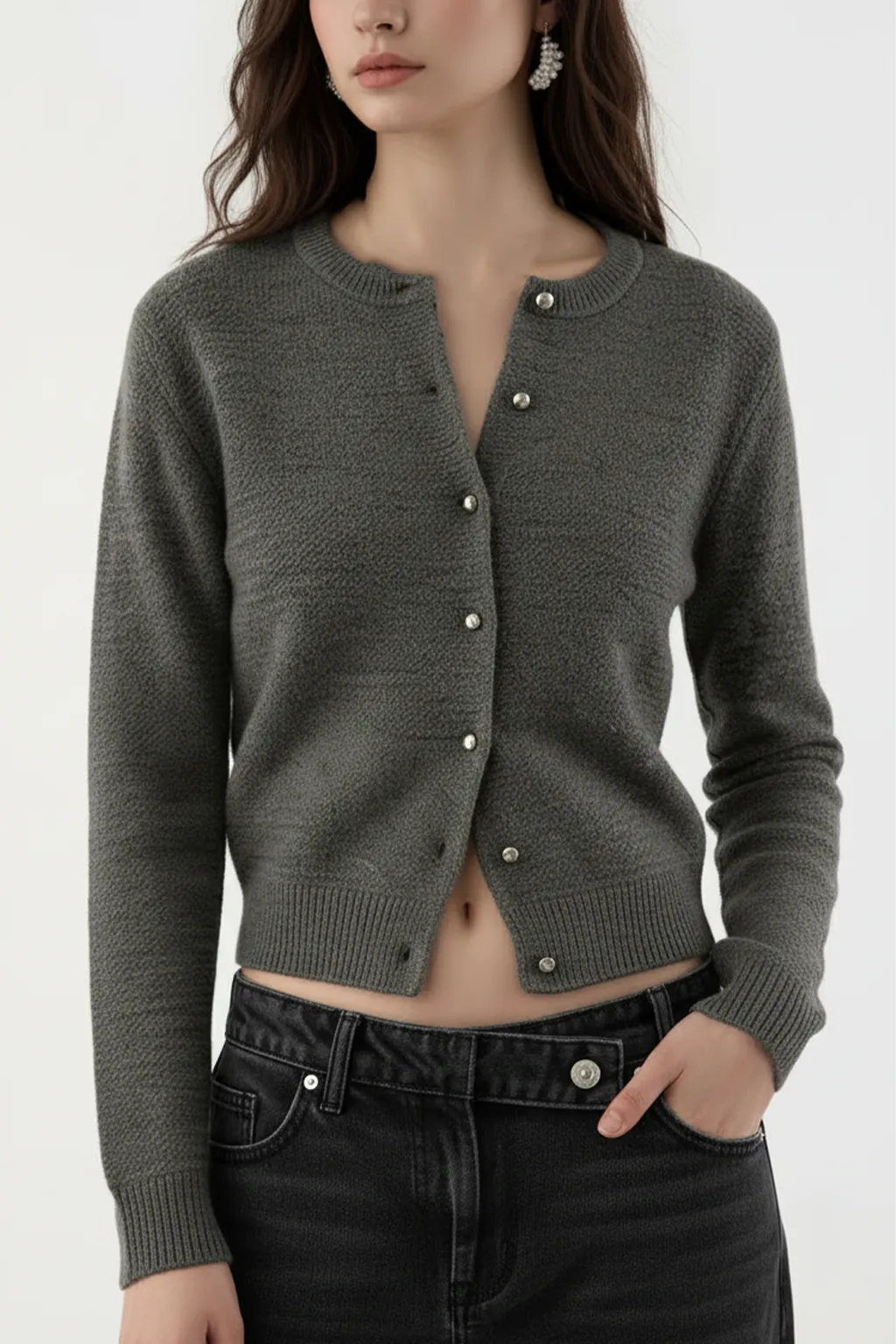 Button Knit Cardigan