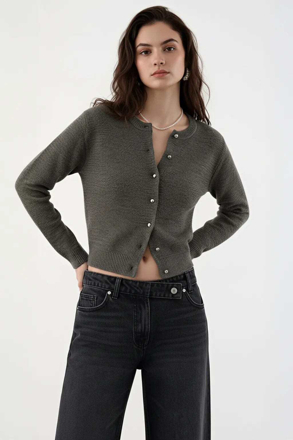 Button Knit Cardigan