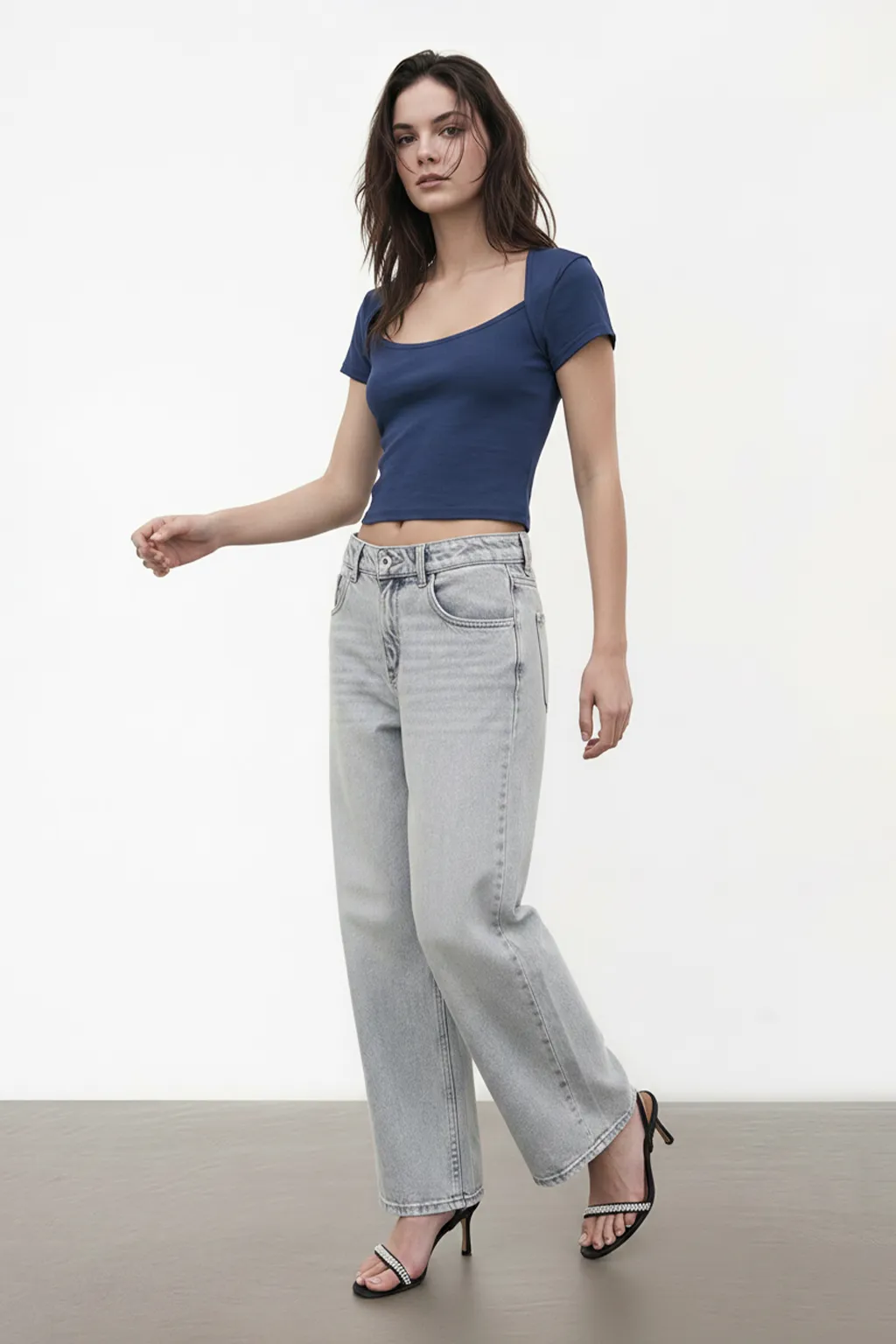 Square Neck Crop Top