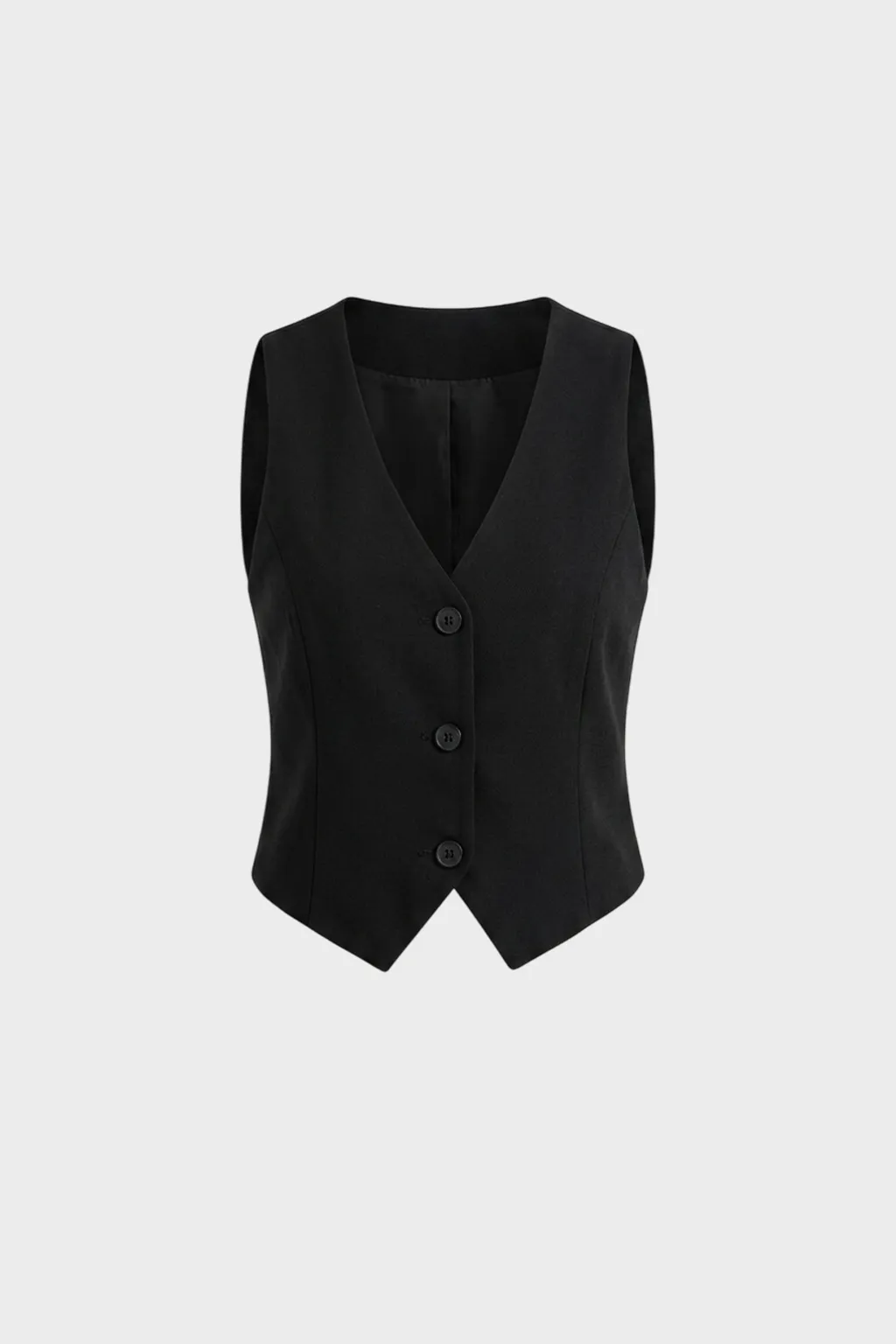Black Classic Tailored Waistcoat