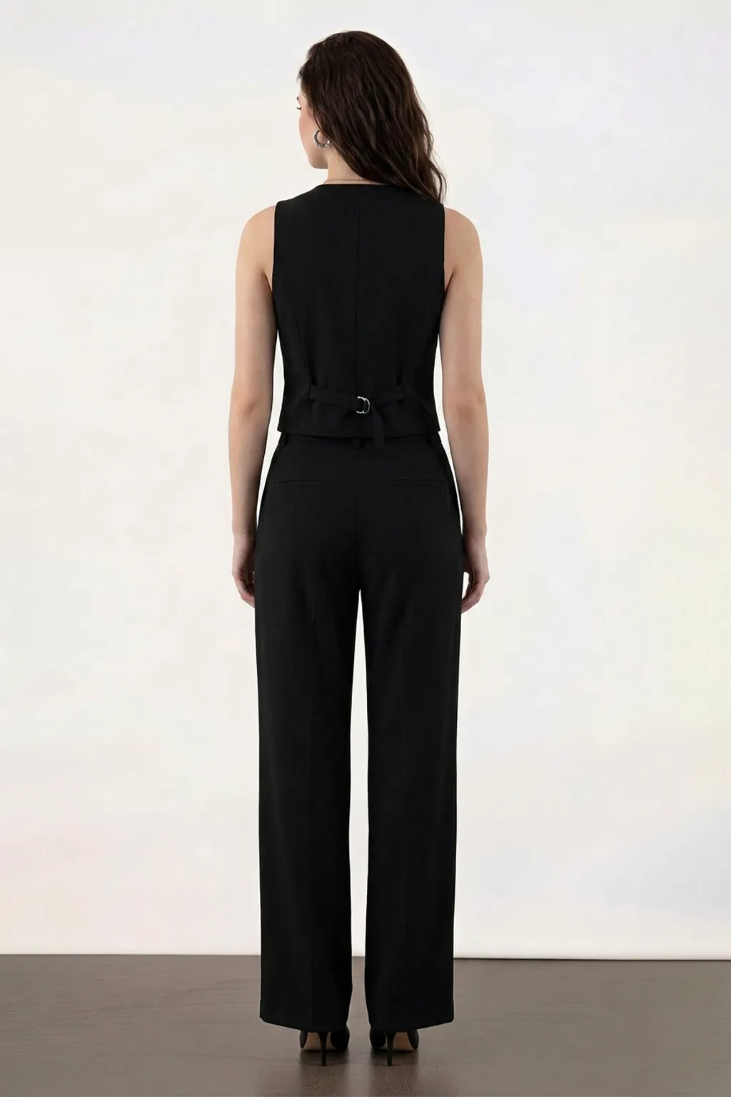 Black Classic Tailored Waistcoat