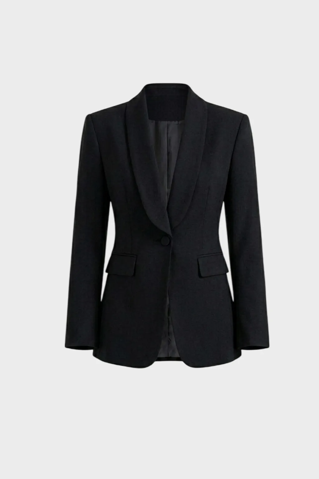 Black Shawl Collar Blazer
